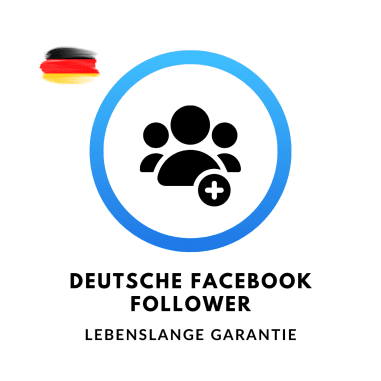 Schaltfläche zum Kauf von deutschen Facebook Follower